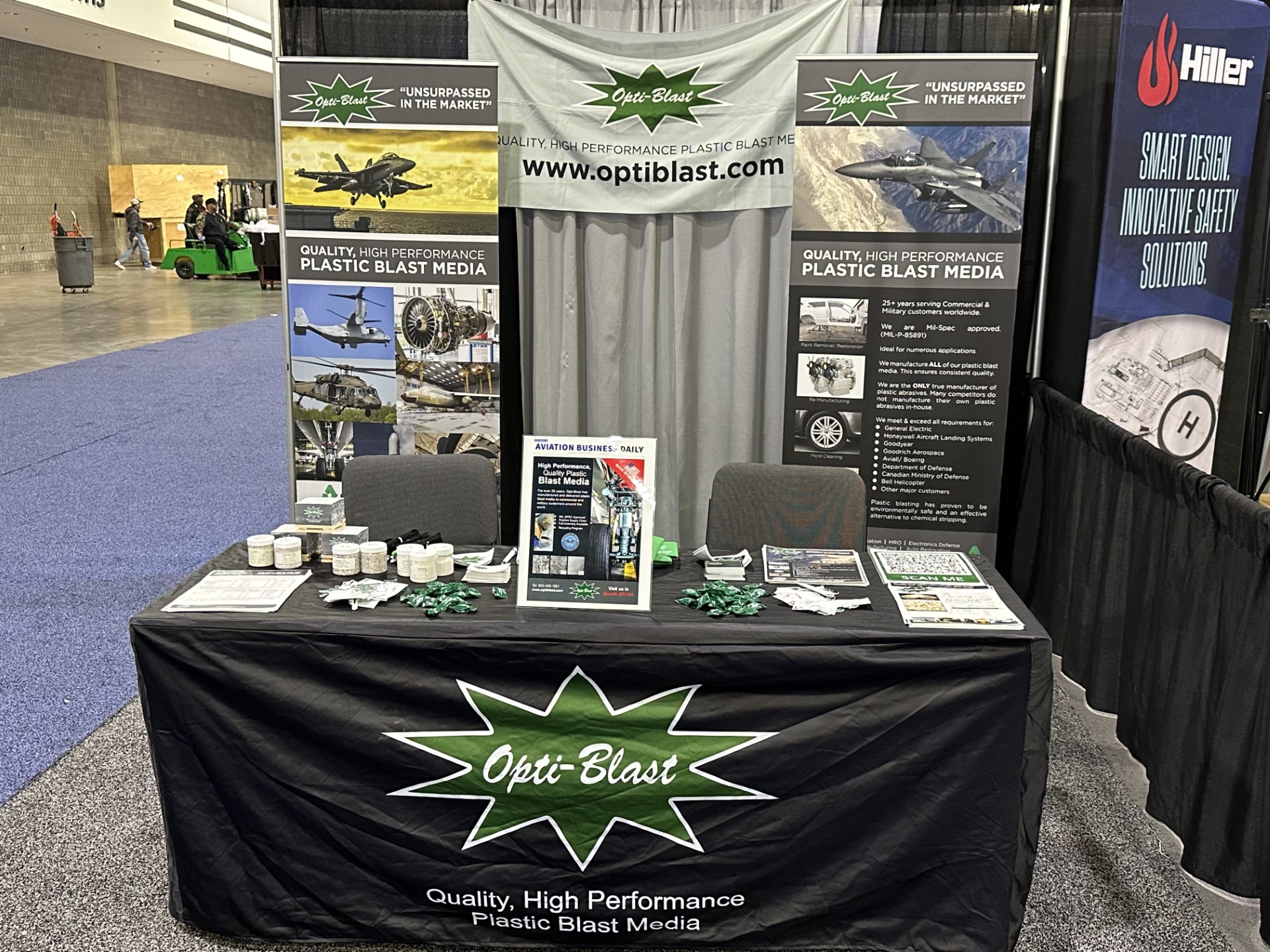 opti blast conference booth